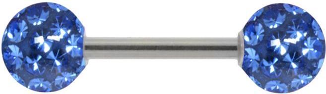 Bijouteria Zungenpiercing (Edelstahl, Kristall, Epoxiharz)