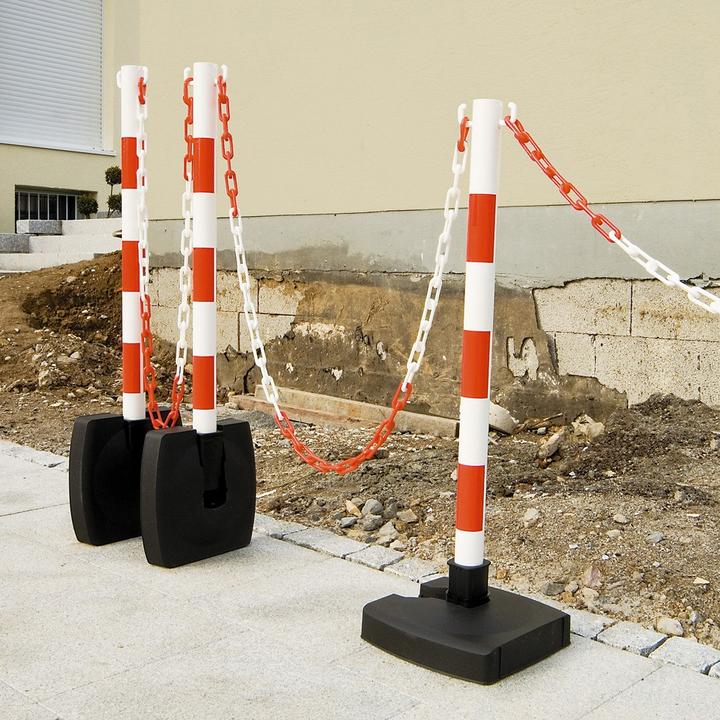 Produktbild Moravia GUARDA-Flex Ketten-Warnständer, 2 Ösen Klappbar, Ø 50mm, Höhe 900mm