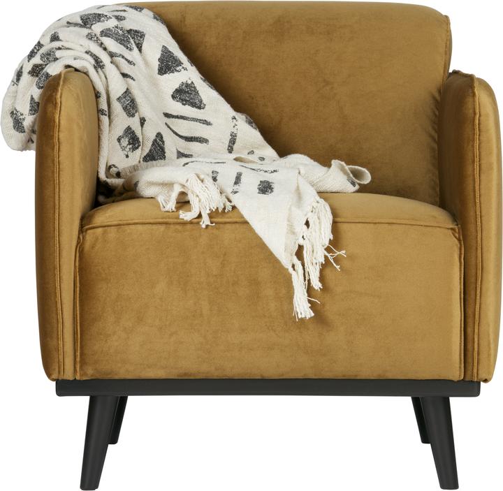Productafbeelding BePureHome Fauteuil Statement Fluweel Honinggeel