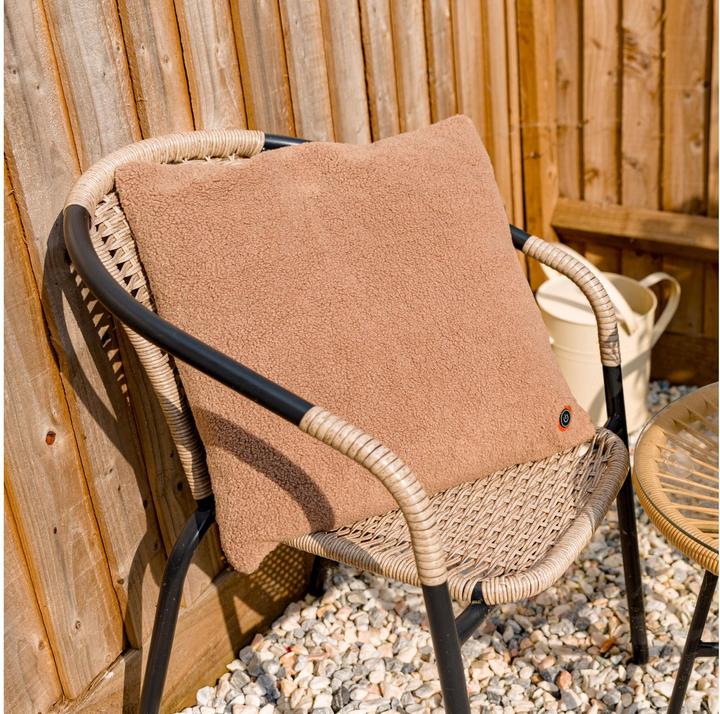 Actual product image Bodi-Tek Heating pad Cozy Una Wooly battery-operated, Choco (45 x 45 cm)