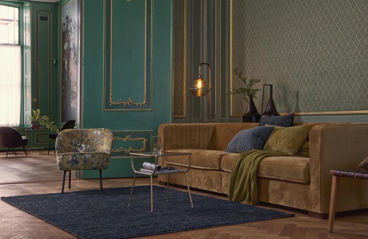 Productafbeelding BePureHome Leunstoel Vogue Velvet Poppy Mustard
