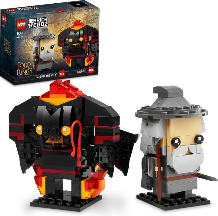 Actual product image LEGO BrickHeadz - Gandalf the Grey and Balrog (40631, LEGO Brickheadz)
