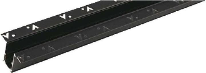 Produktbild V-TAC 48 V 200 cm schwarze Aluminiumschiene für bündige Montage (Abdeckung und Endkappen im Li