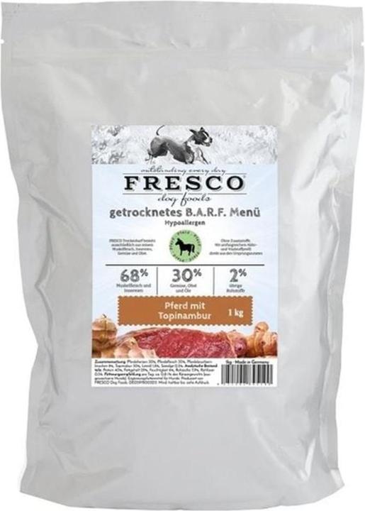 Produktbild Fresco Trockenbarf Hypoallergen-Menü Pferd mit Topinambur (Adult, 1 Stk., 1000 g)