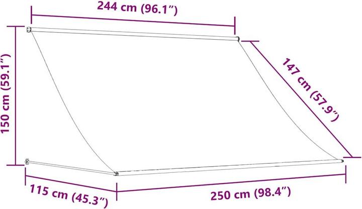 Produktbild VidaXL Margaret (250 x 150 cm)