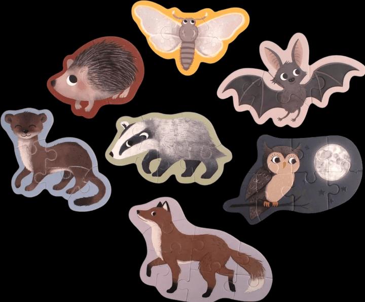 Produktbild Filibabba Leuchtpuzzle - Forest friends (8 Teile)