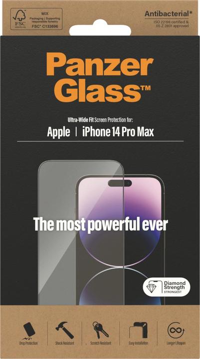 Produktbild PanzerGlass Ultra-Wide Fit (1 Stück, Apple iPhone 14 Pro Max)