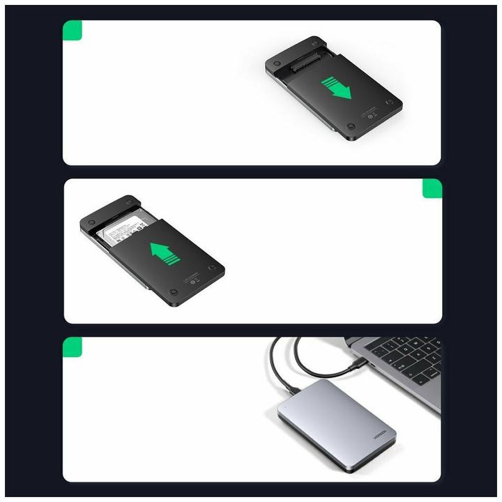 Actual product image Ugreen Aluminium housing (2.5")