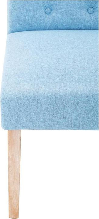 Actual product image Fromm & Starck Polsterstuhl 2er Set Holzbeine bis 180 kg Hochlehner Esszimmerstuhl himmelblau