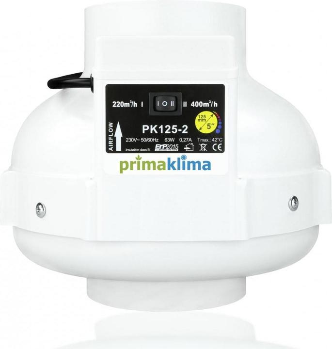 Prima Klima Rohr-Ventilator PK125 / 2-Stufen