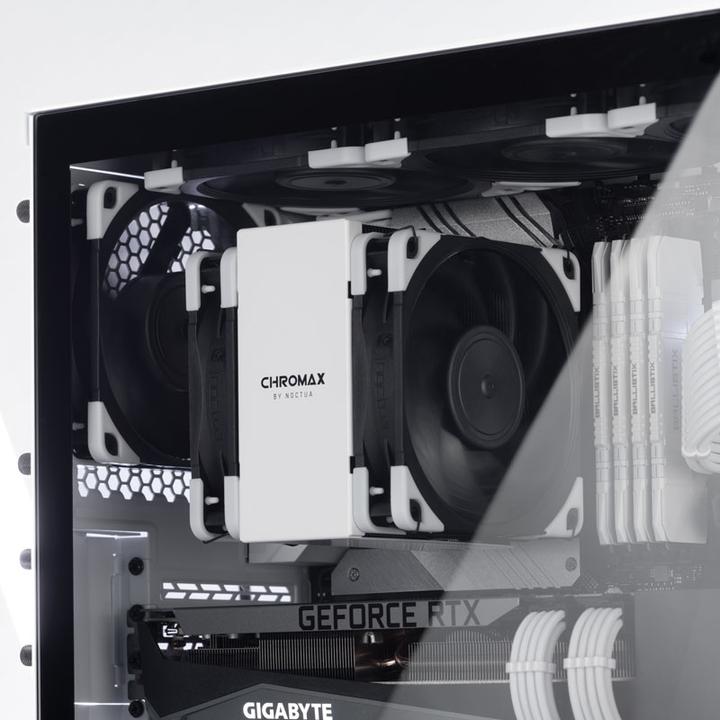 Actual product image Noctua HC8 chromax.white CPU cooler cover