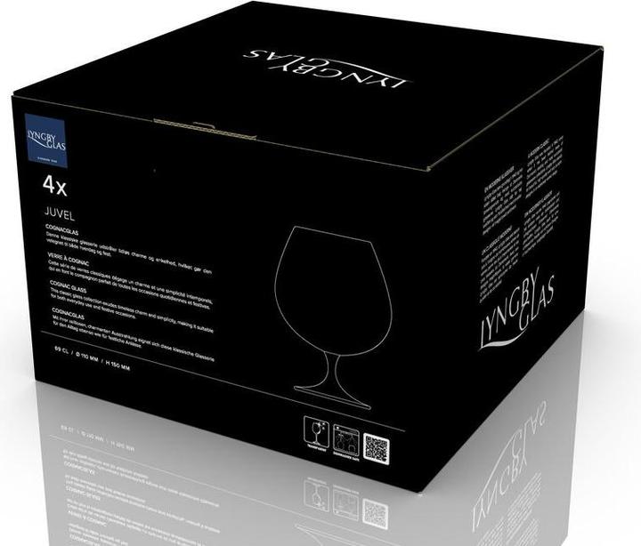 Actual product image Lyngby Cognacglas Juvel 4 Stück, 69 cl (6.90 dl, 4 x, Cognac glass)