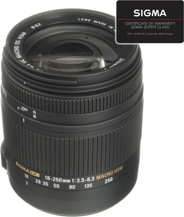 Image du produit Sigma 18-250mm, f/3.5-6.3 DC Makro OS HSM, Sony A (Sony A, APS-C / DX)