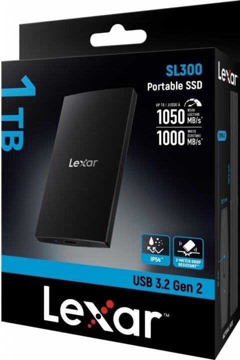Immagine prodotto Lexar SSD USB3.2 1TB EXT./LSL300001T-RNBNG (1 TB)