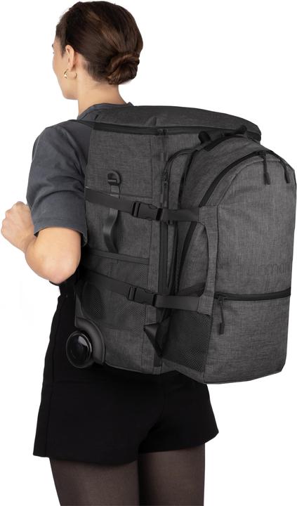 Image du produit Normani Sac à dos cabine avec fonction trolley + petit sac à dos - 9229 (45 l)