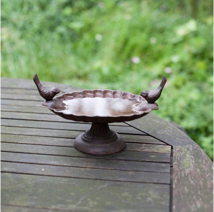 Image du produit Esschert Design Abreuvoir pour oiseaux Pied en fonte 2 oiseaux
