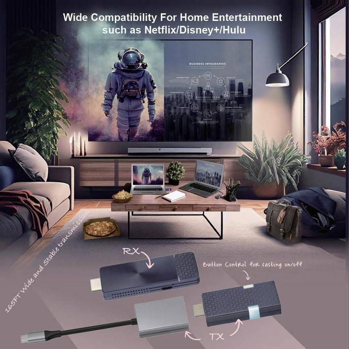 Produktbild NimbleTech CastGo Wireless Display HDMI-Funkübertragung (Set) 30 m 5.15 GHz, 5.85 GHz 3840 (30 m)