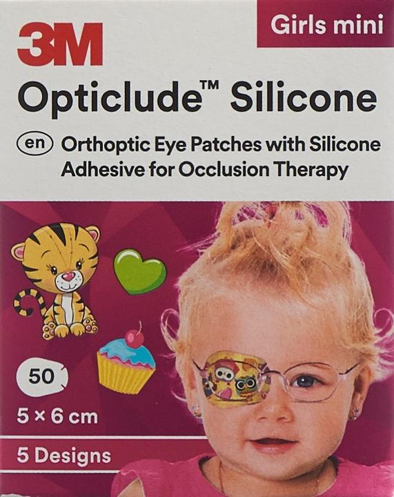 Actual product image 3M Silicone Augenverband 5x6cm Mini Girls (50 x)