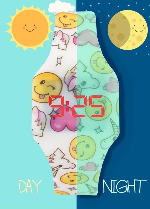 Actual product image Kiddus Digital LED Watch Unicorn (Digital watch, 32 mm)