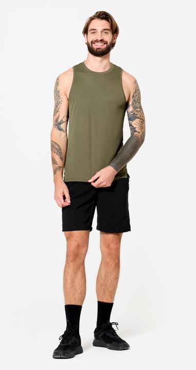 Actual product image Domyos Tank Top Herren atmungsaktiv - khaki (L)