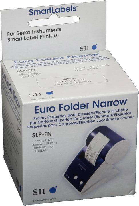 Produktbild Seiko SLP-FN Ordneretiketten schmal, 1 Rolle à 110 Etiketten