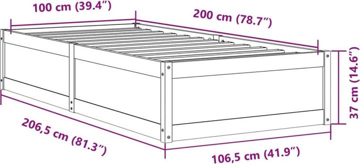 Produktbild VidaXL Kizza (100 x 200 cm)