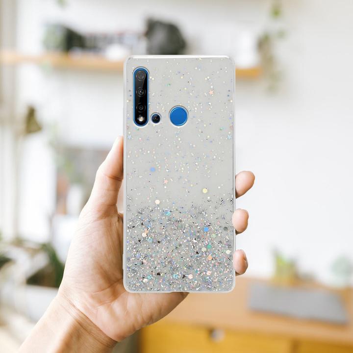 Actual product image Cadorabo TPU cover sparkling glitter (Huawei Nova 5i, Huawei P20 Lite (2019))
