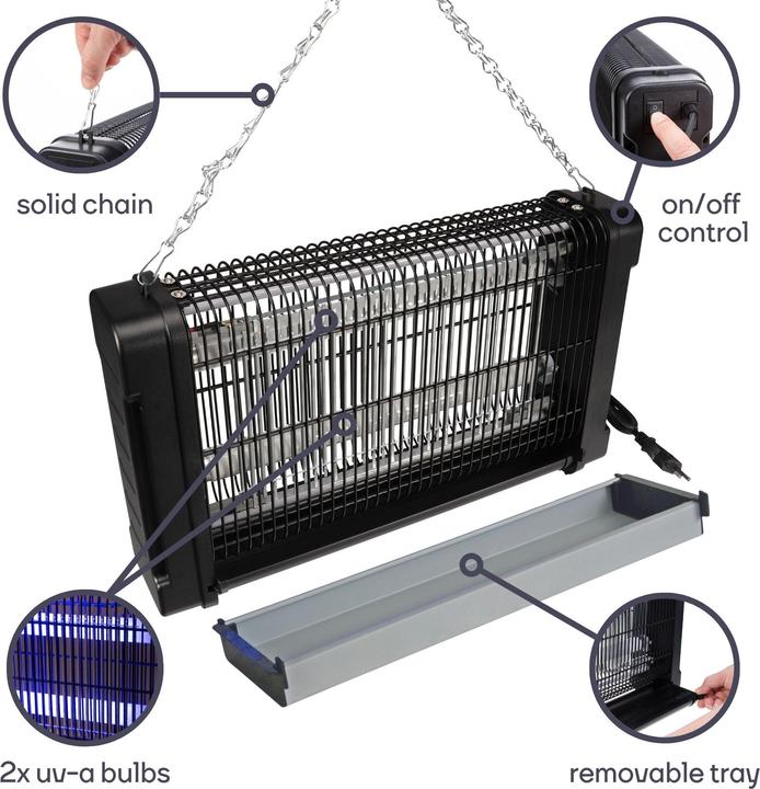 Produktbild Perel GIK08ON Fluginsektenvernichter 2x10W