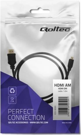 Image du produit Qoltec HDMI - Micro-HDMI M/M 1m (1 m, HDMI)
