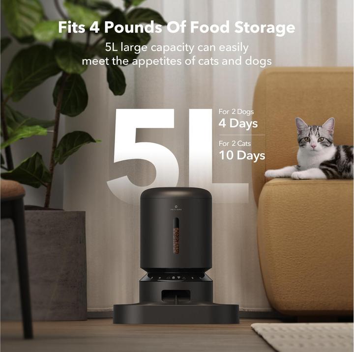 Immagine prodotto Petlibro Granary Smart Feeder Doppia Ciotola (5 l)