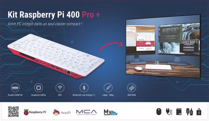 Immagine prodotto HutoPi Starter Kit Raspberry Pi400 256GB Versione DE