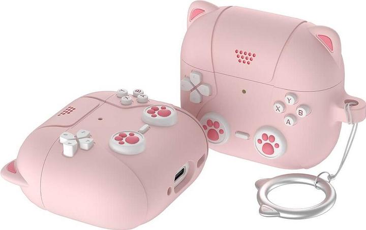 Immagine prodotto Cover-Discount Airpods 4 - Custodia in silicone con gatto 3D (Borsa per cuffie)