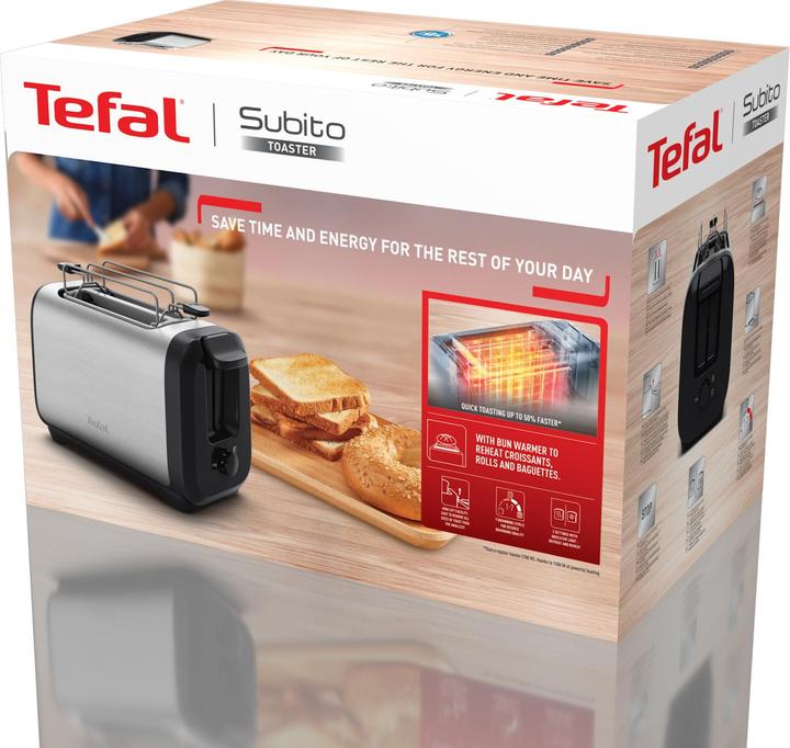 Produktbild Tefal Subito RVS TT5S1D - Broodrooster - RVS (TT5S1DE0)
