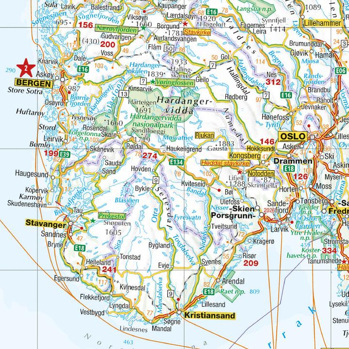 Produktbild Reisekarte Europa 1:4 Mio
