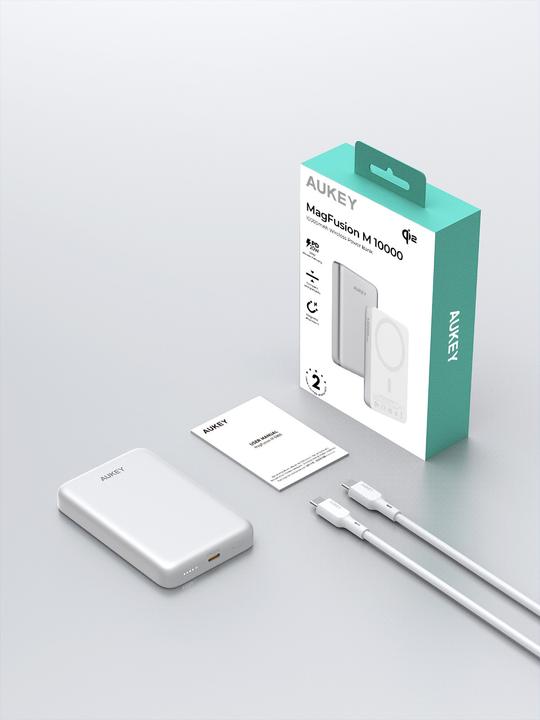 Produktbild Aukey MAG FUSION SLIM - Powerbank (10000 mAh, 10000 W, 36000 Wh)