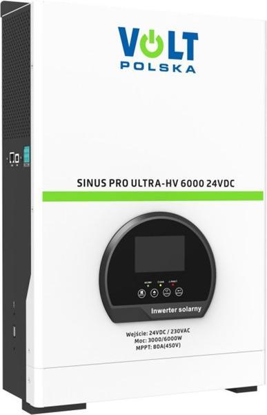 Actual product image No Name Solar inverter SINUS PRO ULTRA-HV 6000 24/230V (3000/6000W) + 80A MPPT (450V) NET INDEPENDENT