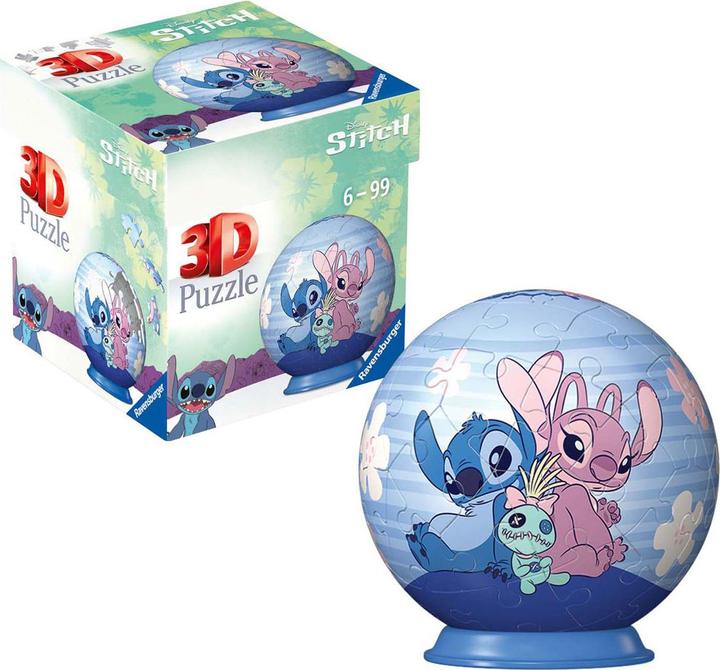 Produktbild Ravensburger 3D Puzzle 11597 - Puzzle-Ball Disney Angel - für grosse und kleine Stitch Fans ab 6 (54 Teile)