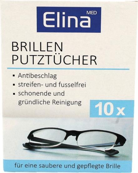 Elina Brillenputztücher 10er in Einzelsachets