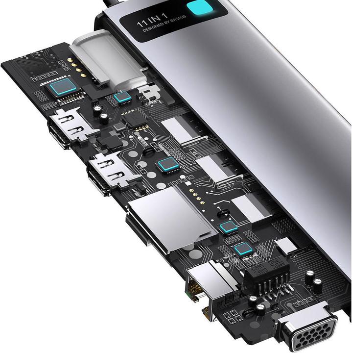 Image du produit Baseus CAHUB-CT0G (USB-C, 11 Ports)