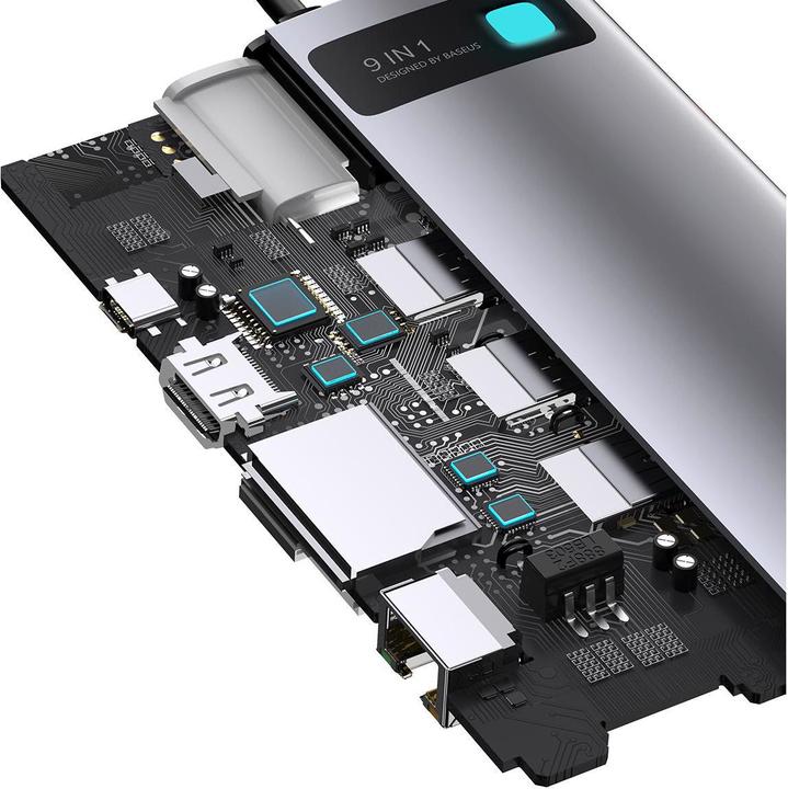 Actual product image Baseus CAHUB-CU0G (USB-C, 3 Ports)