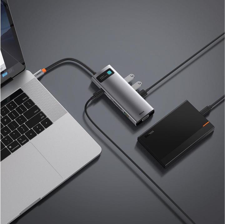 Actual product image Baseus CAHUB-CU0G (USB-C, 3 Ports)