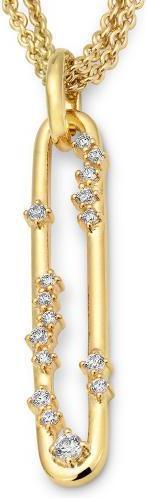 Breuning ANHÄNGER - BRILL. 0,22 Ct. H/si (750, - Gold)