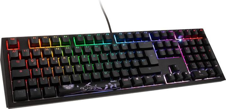 Actual product image Ducky Shine 7 PBT Gaming Keyboard, MX-Speed-Silver, RGB LED - blackout (DE, Cable)