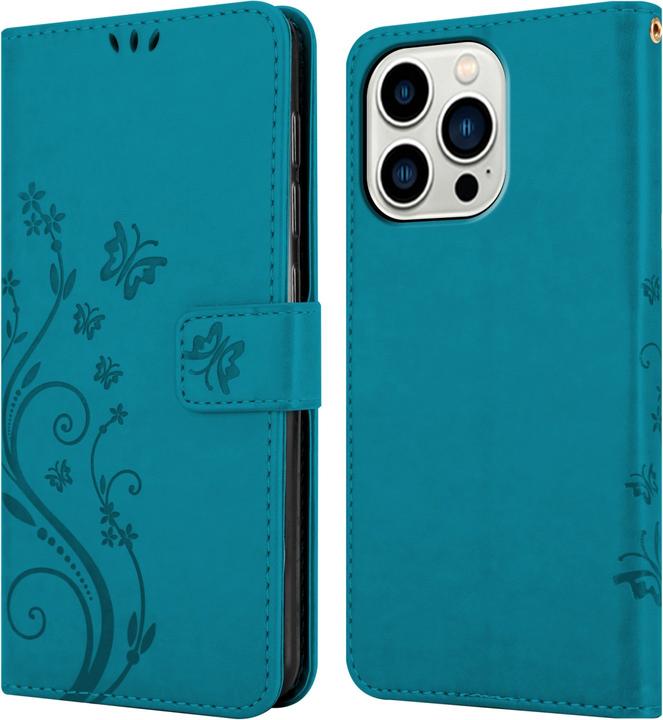 Actual product image Cadorabo Cover for Apple iPhone 14 PRO MAX in Flower Book Style (Apple iPhone 14 Pro Max)