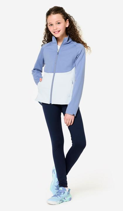 Immagine prodotto Decathlon Trainingsjacke Mädchen tailliert - hellblau/dunkelblau
