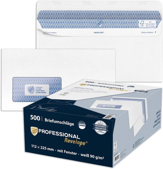 Actual product image Magni PROFESSIONAL 30051798 MAILmedia envelope REVELOPE, 112 x 225 mm, with window (500 x)
