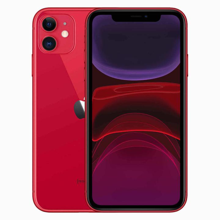 Actual product image Forza Refurbished iPhone 11 (64 GB, Red, 6.10", 12 Mpx, Dual SIM, C / Good)