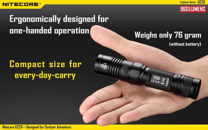 Immagine prodotto Nitecore Ec20 (12.80 cm, 960 lm)