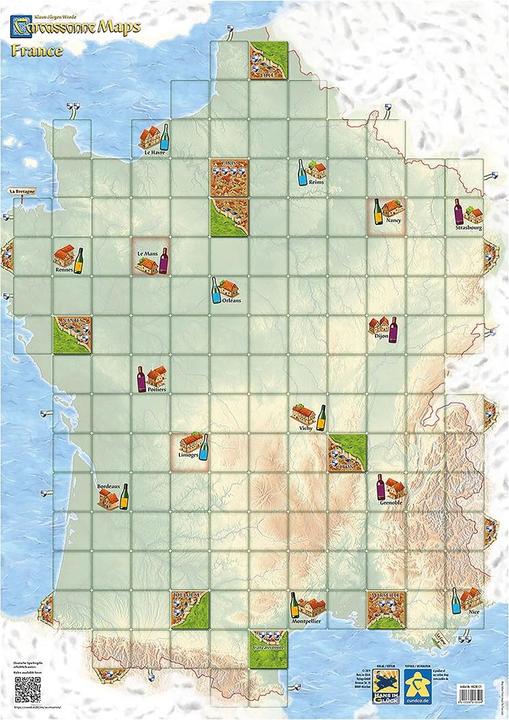 Actual product image Hans im Glück Carcassonne Maps France (German)