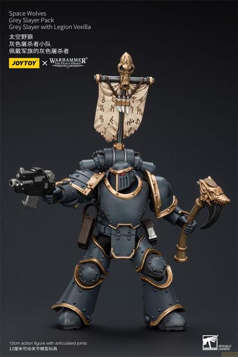 Image du produit Joy Toy Warhammer The Horus Heresy Figurine 1/18 Space Wolves Grey Slayer Pack Grey Slayer With Legion Ve